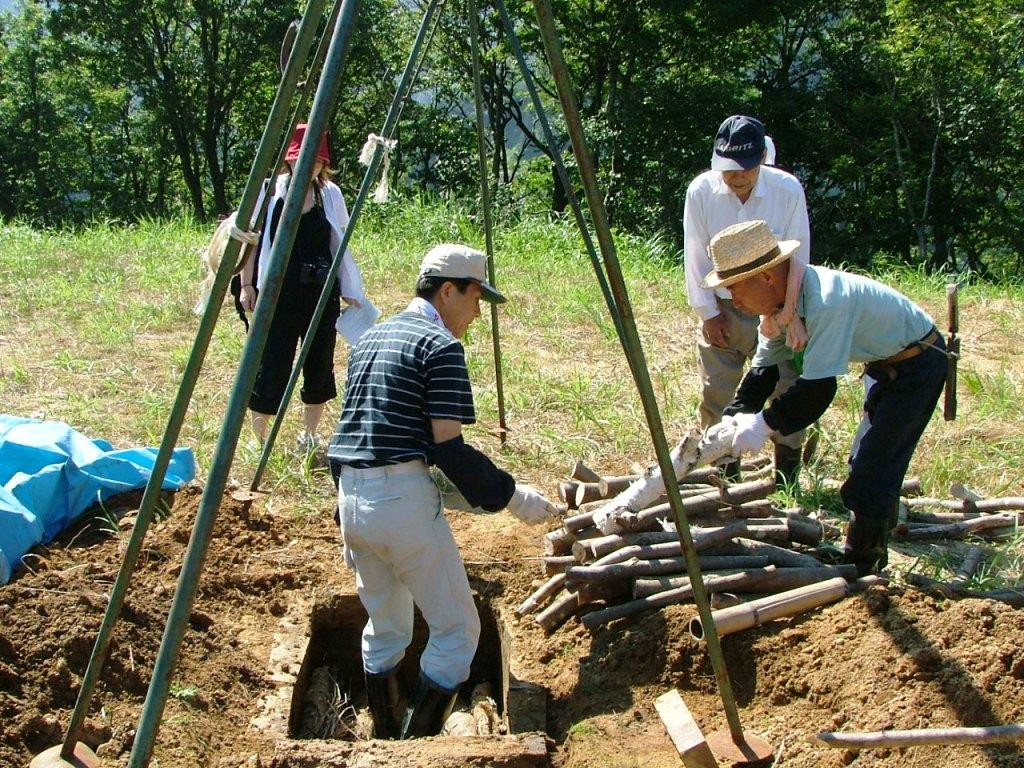 炭焼き体験